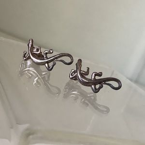 New vintage 925 salamander silver earrings